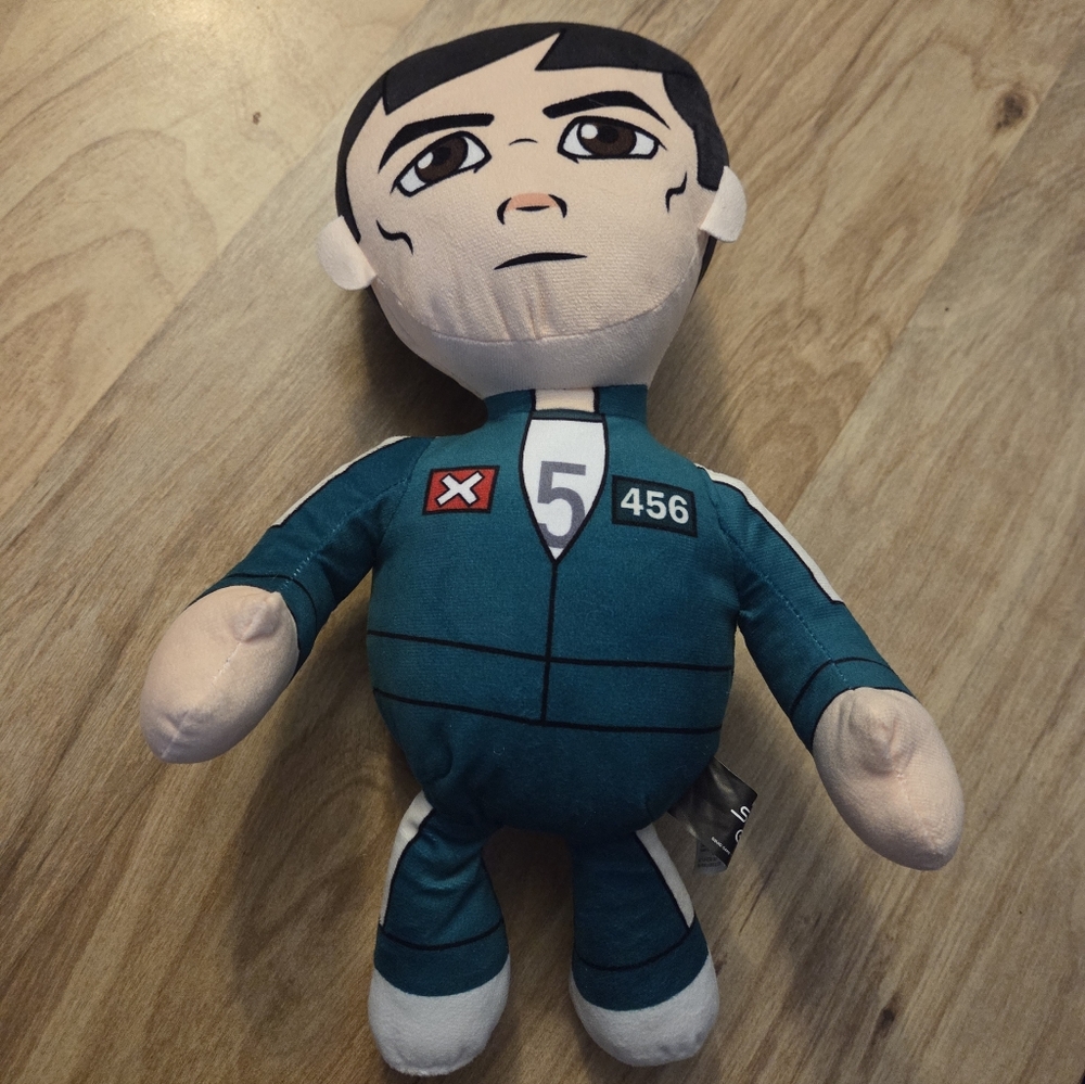 Player 456: Seong Gi-Hun Plush - Netflix Squid Game Toy 12-inch NEW W.o Tags